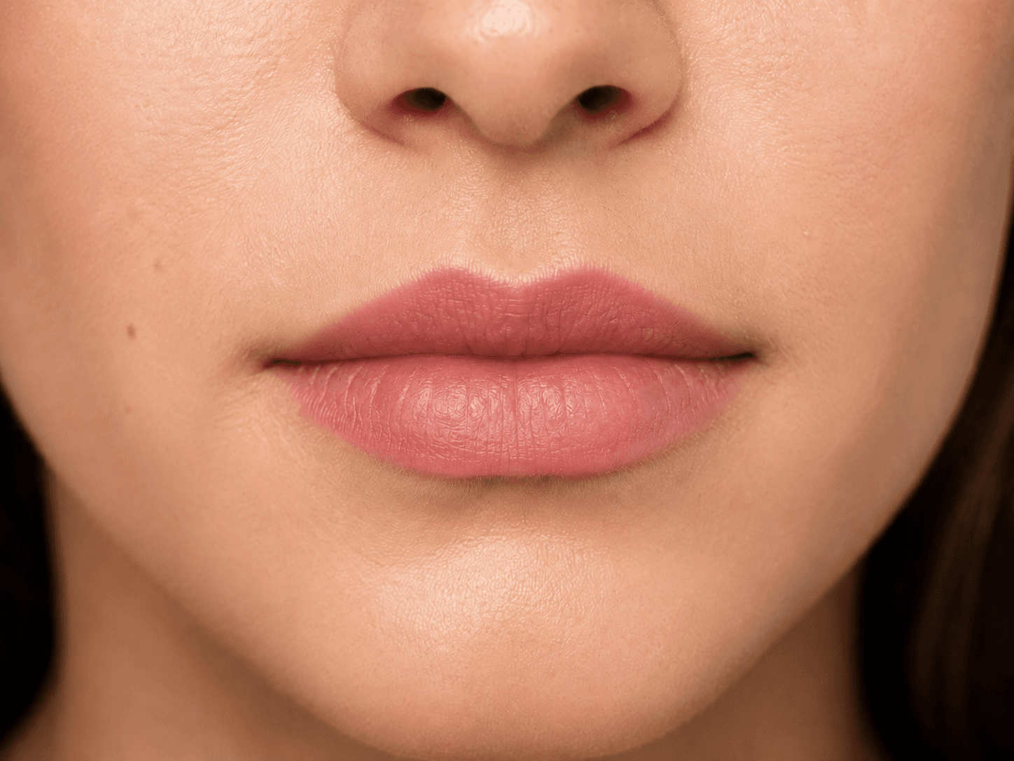 Lip blush — colour restored — after