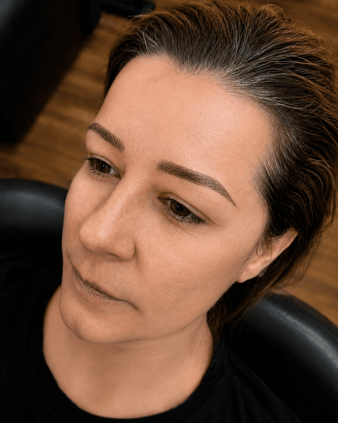 Microblading — rebuilt from sparse — after