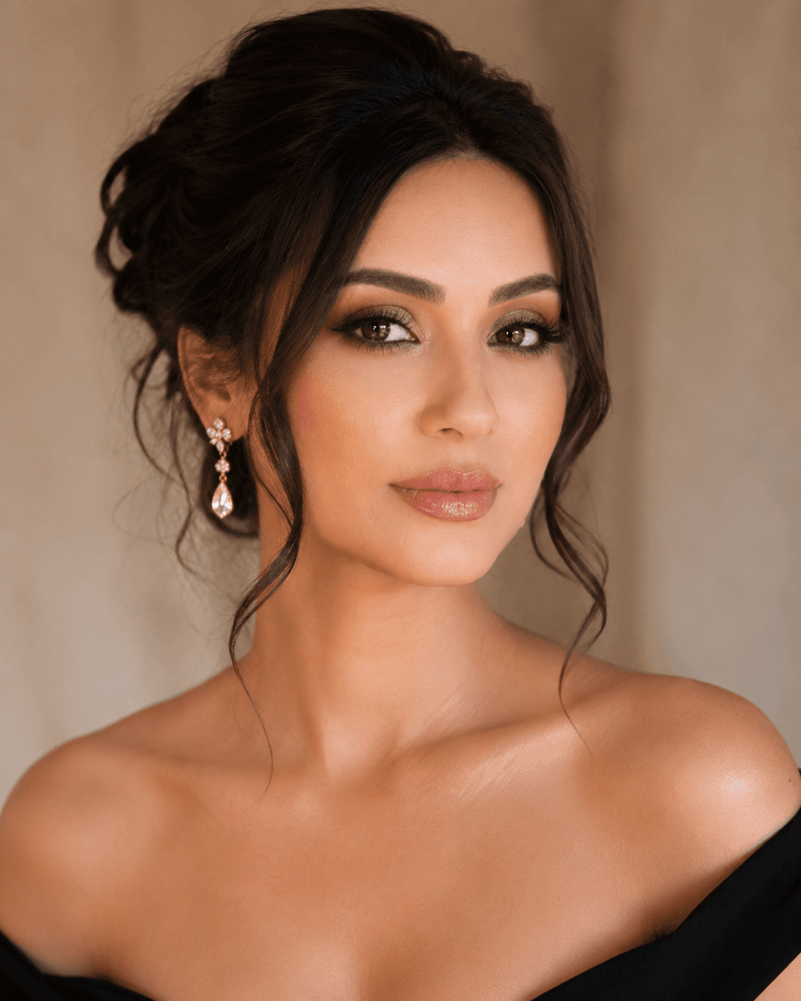 Evening glam makeup