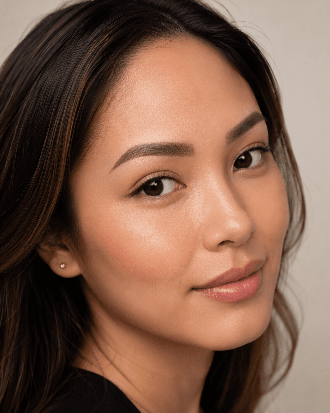 Soft ombré brows