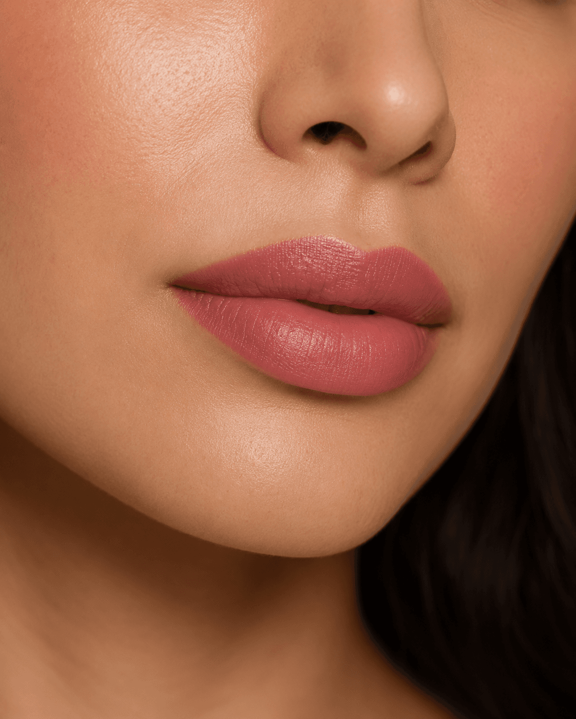 Soft rosewood lip blush