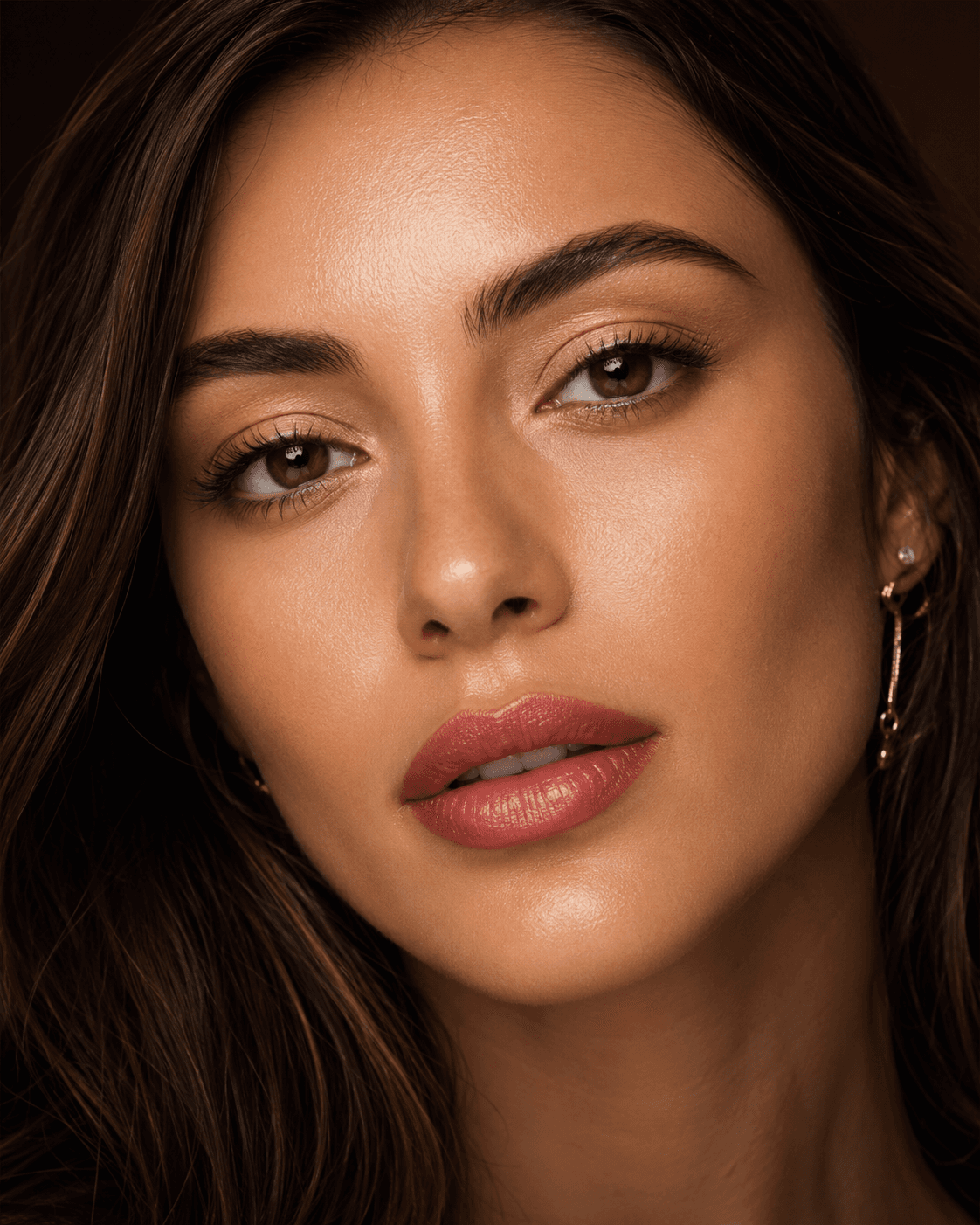 Soft rosewood lip blush