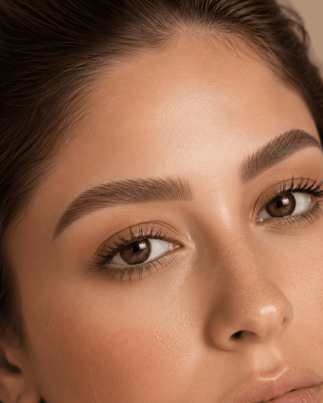 Soft ombré brows